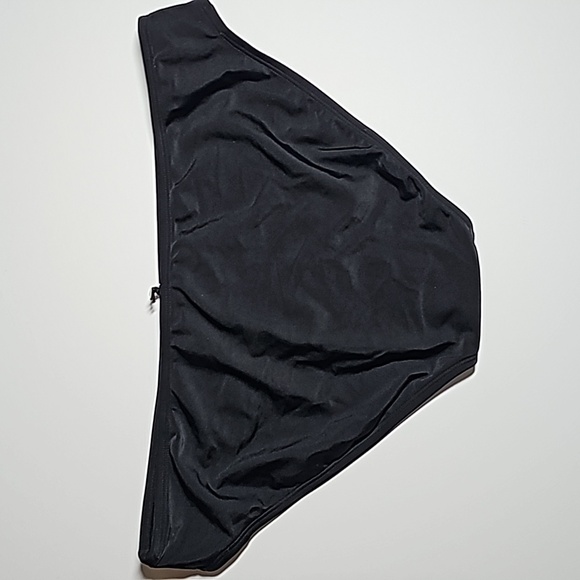 Shade & Shore Bikini Bottom Swimsuit Low Rise Medium Coverage Black L 12 14 - Picture 3 of 6